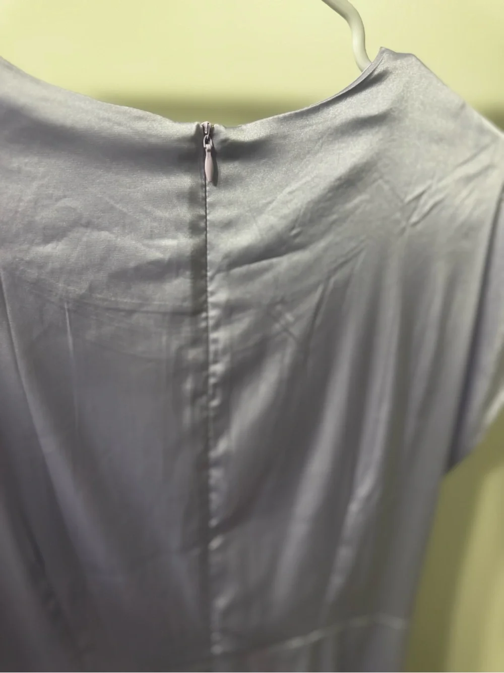 ANRABESS Lavender Satin Twist Front Maxi Dress Women’s Large NWT - Picture 7 of 8